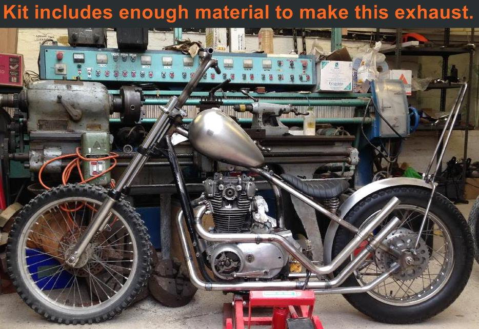 TC Bros. Yamaha XS650 Builder Exhaust Kit 1.5 Inch Diameter