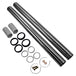A set of TC Bros. fork tubes with a hard chrome finish and the appropriate fitment for a FXD/FXDWG Dyna Wide Glide motorcycle.