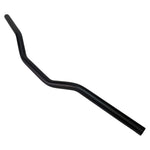 The TC Bros. 1" Tracker Handlebar, in black, features a slight rise and gentle backward sweep, shown isolated on a white background.