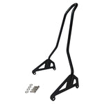 A TC Bros. M8 Fat Bob Kickback Sissy Bar Black 2018-newer FXFB FXFBS handlebar bracket for a Harley Davidson motorcycle.