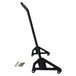 A black TC Bros. M8 Fat Bob Kickback Sissy Bar for a motorcycle.