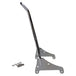 The TC Bros. Kickback Sissy Bar for Harley-Davidson M8 Softail (Chrome) by TC Bros., including mounting brackets and hardware, is shown on a white background.