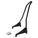 The TC Bros. Kickback Sissy Bar for Harley-Davidson M8 Softail in black includes mounting brackets, screws, and washers for easy rear installation on your motorcycle.