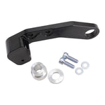 The TC Bros. 2000-2005 Harley Dyna Rear Axial Brembo Bracket Stock Rotor is a black bracket that comes with a bolt and nut. It is designed specifically for 2000-2005 Harley Dyna models.