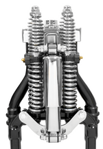 Mid-USA Springer Ride Control Shock Kit provides superior ride control with its unique design and reliable mounting hardware.
