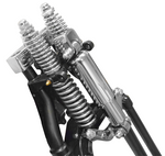 Mid-USA Springer Ride Control Shock Kit For Vintage Style Springers - Chrome mounting hardware.