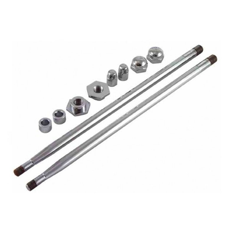 A Moto Iron® Springer Rod Set With Nuts on a white background.