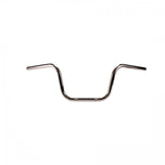 A TC Bros. 1" Springer Apes Handlebars - 8" Chrome motorcycle handlebar on a white background.