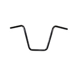 A TC Bros. 7/8" Ape Hanger Handlebar - 12" Black Powdercoated on a white background.