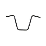 A TC Bros. 7/8" Ape Hanger Handlebar - 12" Black Powdercoated on a white background.
