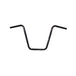 A TC Bros. 7/8" Ape Hanger Handlebar - 12" Black Powdercoated on a white background.