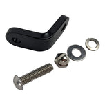 Two TC Bros. Springer Headlight Mounting Brackets with screws, washers, and nuts are shown on a white background. A partial view of a TC Bros. Springer Headlight Mounting Bracket and a motorcycle handlebar mirror appear in the lower right corner.
