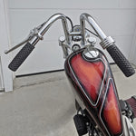 The TC Bros. 1" Rabbit Handlebar by TC Bros. features a high-rise, H-shaped chrome design, shown against a plain white background.