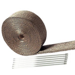 A roll of TC Bros. titanium aluminum foil with heat protection, called TC Bros. 50ft Titanium Header Wrap 2 in wide (Includes locking ties).