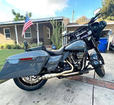 2015 Harley-Davidson Street Glide with SP Concepts Lane Splitter Exhaust M8 Touring FLT 2017-Present (stainless) for sale in Santa Barbara, CA.