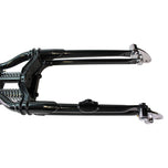 The Moto Iron® Vintage Springer Front End Stock Length Black is a bolt-on installation for Harley Davidson.