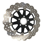 Upgrade your 2000-Up Harley-Davidson with the TC Bros. 11.5" Rear Floating Brake Rotor—featuring a precision-drilled design, black center hub, and top quality from TC Bros.